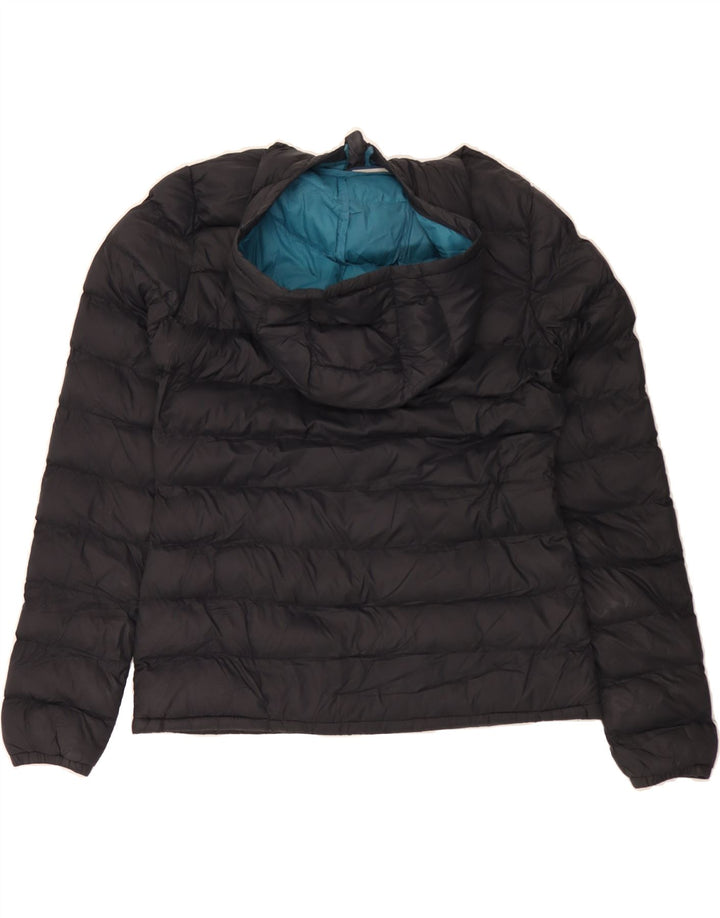 MOUNTAIN WAREHOUSE Womens Hooded Padded Jacket UK 10 Small Black Nylon Vintage Mountain Warehouse and Second-Hand Mountain Warehouse from Messina Hembry 