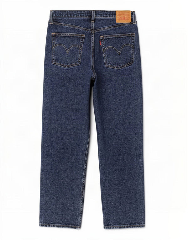 Levi's Womens 501 Højtaljede lige jeans W30 L26 blå bomuld