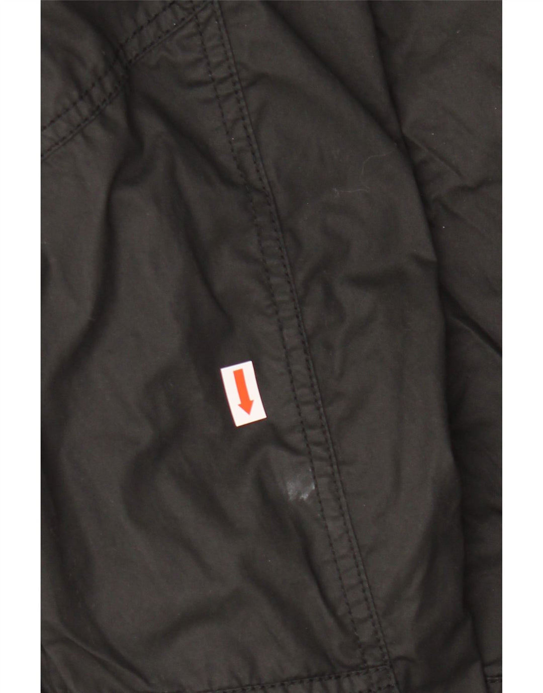 ZARA Herre Military Jacket UK 42 XL Sort Bomuld