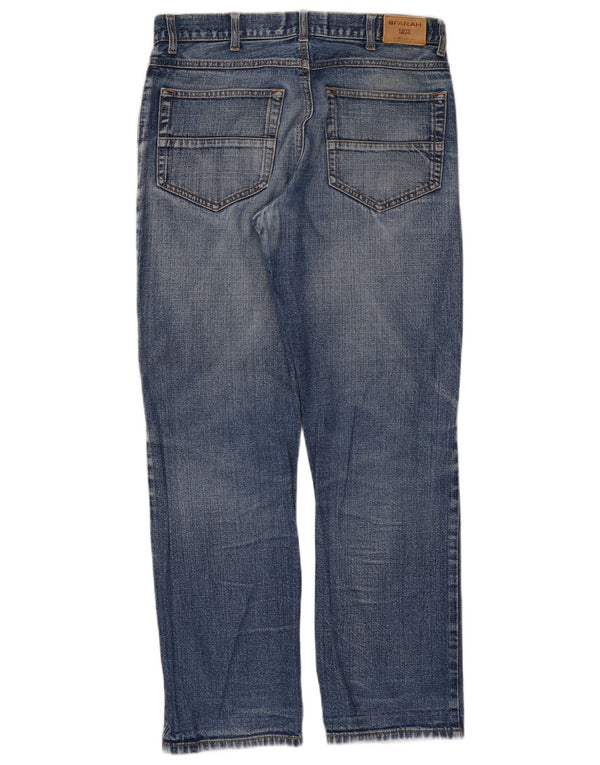 Farah Straight Jeans til mænd W34 L29 Blå Bomuld