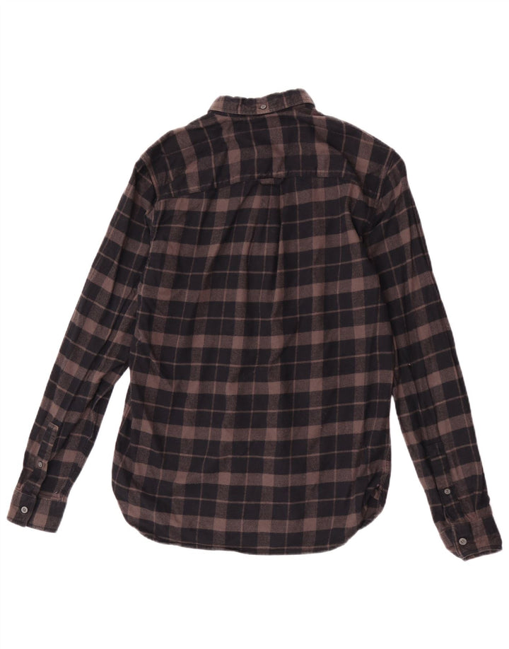 Lyle & Scott Herre flannelskjorte lille brun ternet bomuld