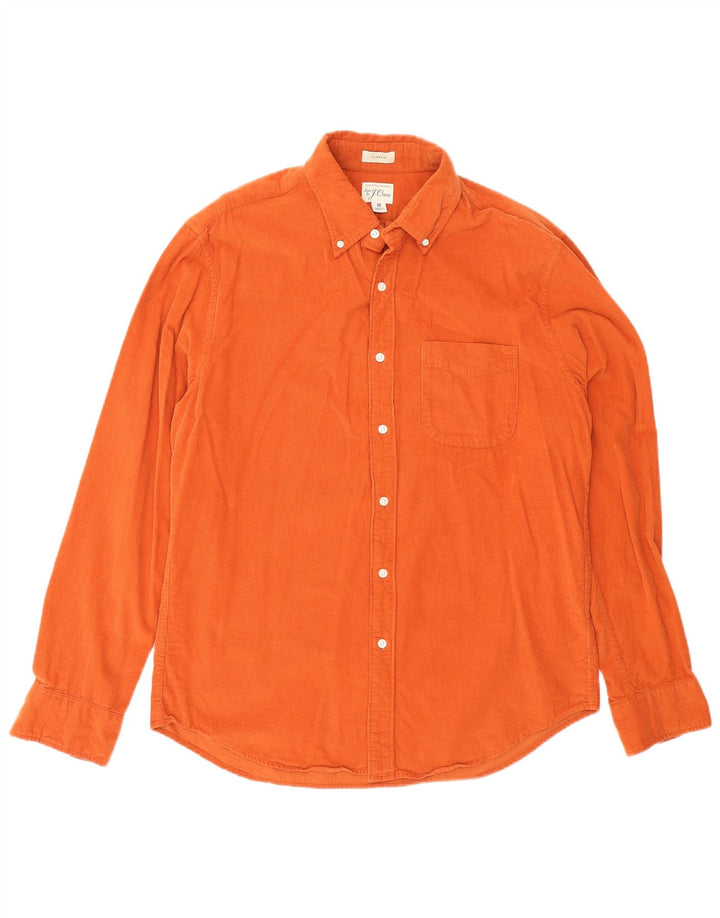 J. Crew Herre Classic Fit skjorte Medium Orange Bomuld