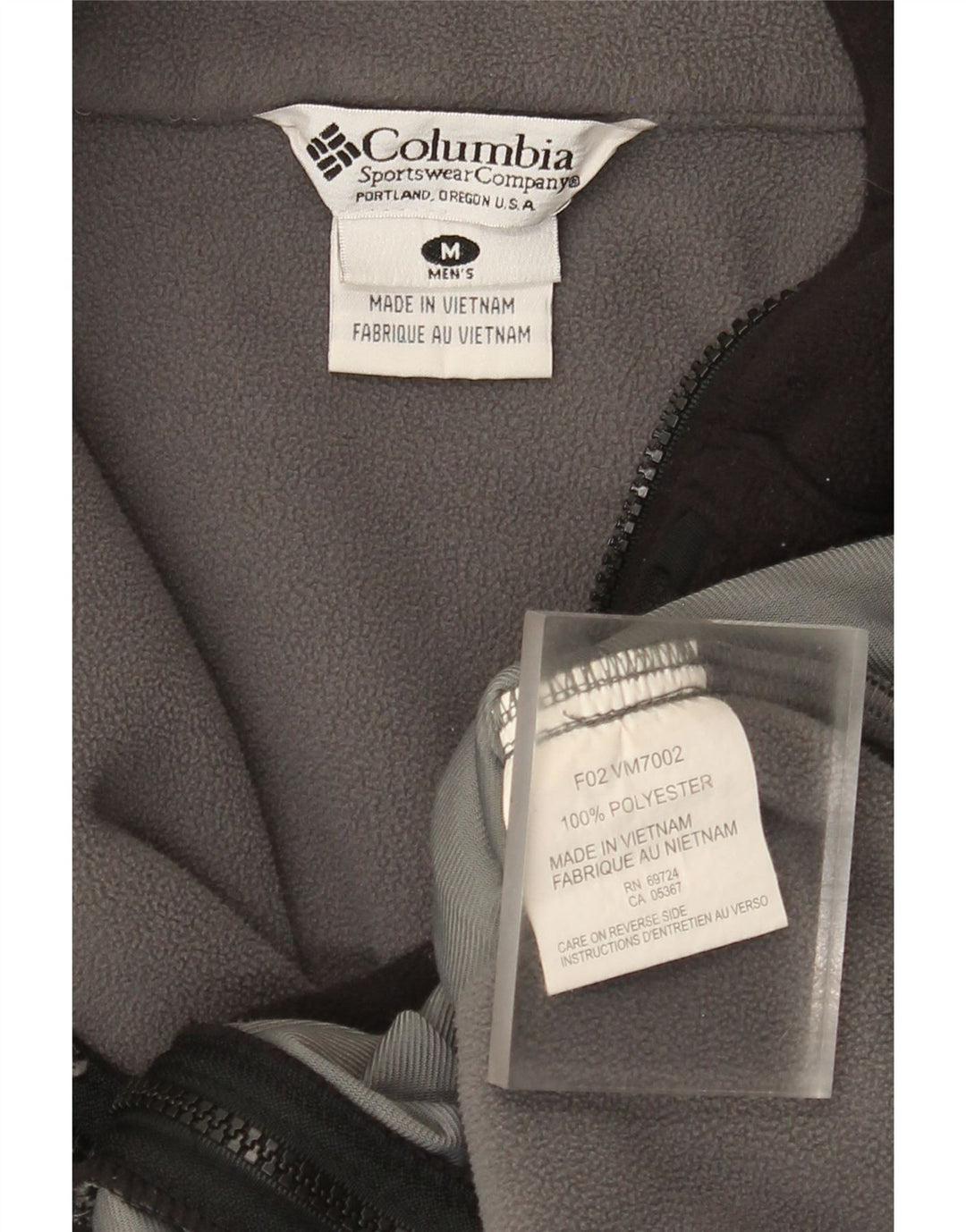 Columbia Herre Liner Fleecejakke UK 38 Medium Sort Colourblock Polyester