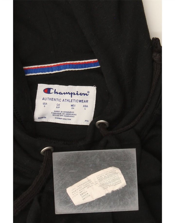 CHAMPION Grafisk hættetrøje til kvinder, lille sort polyester