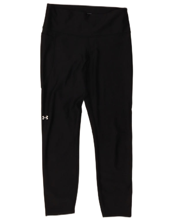Under Armour Womens Compression Crop Leggings UK 14 Medium Black