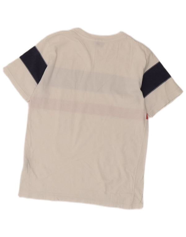Dolce & Gabbana drenge grafisk t-shirt top 11-12 år XS hvid farveblok