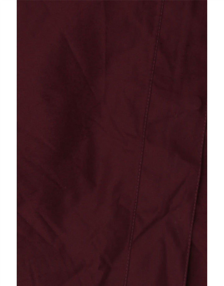 HELLY HANSEN Womens Hooded Raincoat UK 16 Large Burgundy Polyester Vintage Helly Hansen and Second-Hand Helly Hansen from Messina Hembry 