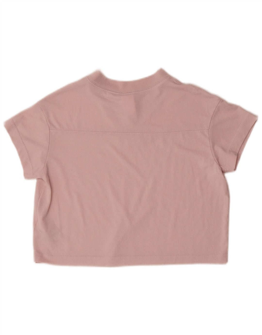 Nike Dame Crop T-Shirt Top UK 6 XS Pink Polyester