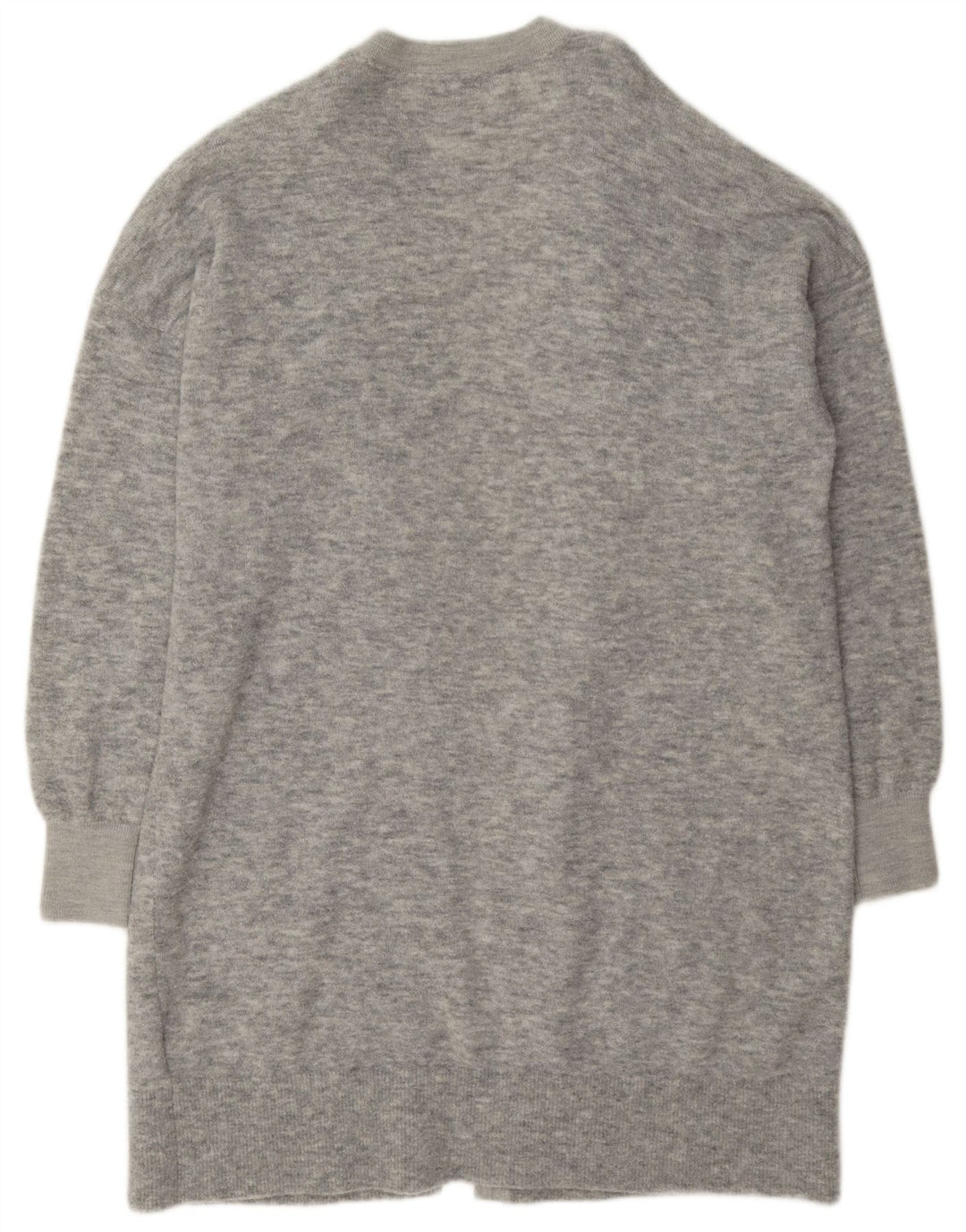 Tommy Hilfiger Dame Oversized Longline Cardigan Sweater UK 10 Small Grey