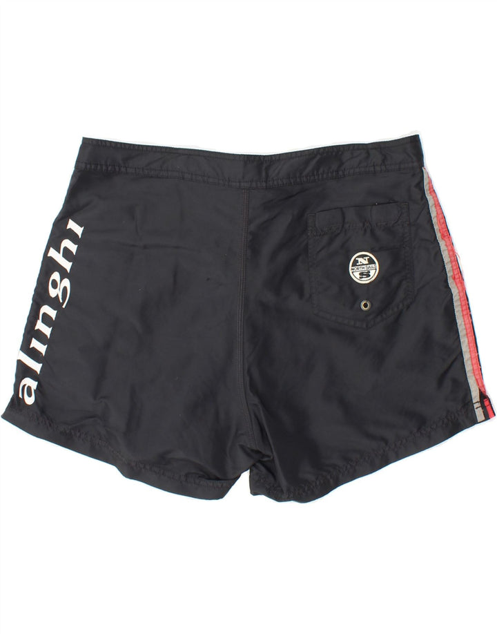 NORTH SAILS Mens Graphic Swimming Shorts Medium  Black Polyamide Vintage North Sails and Second-Hand North Sails from Messina Hembry 