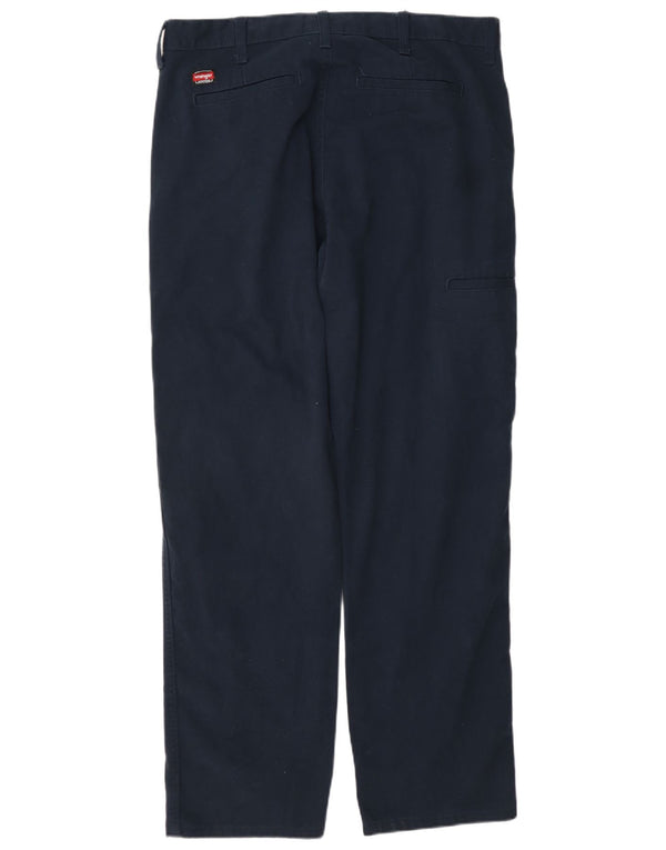 Wrangler Straight Cargo bukser til mænd W34 L32 Marineblå bomuld