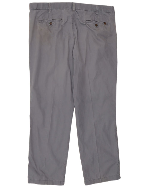 Marks & Spencer Herre Regular Fit Chinobukser W40 L31 Blå bomuld