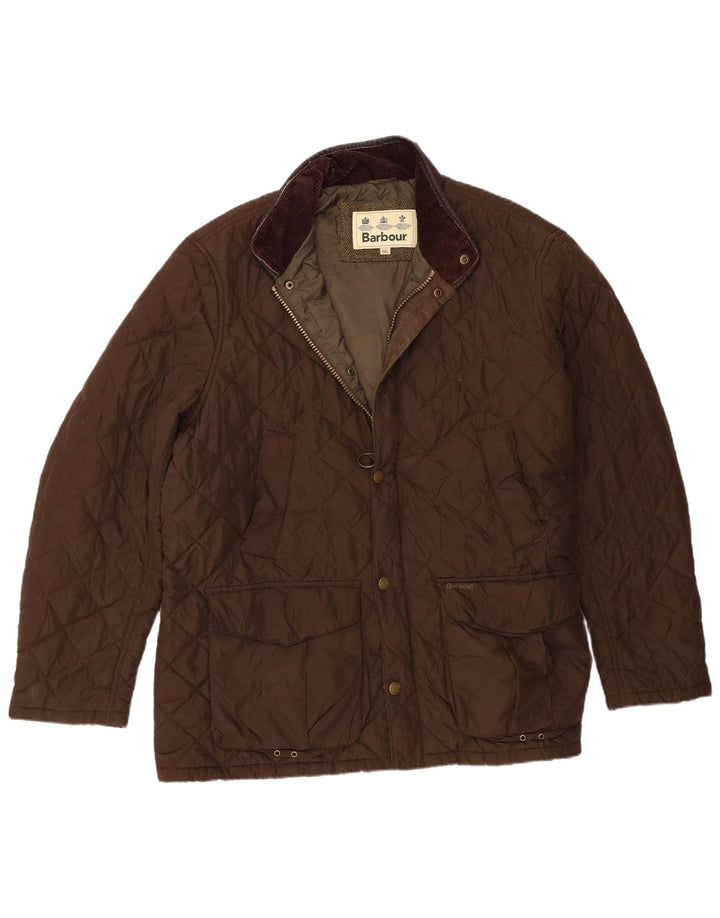 Barbour Herre Quiltet Jakke UK 44 2XL Brun Polyester