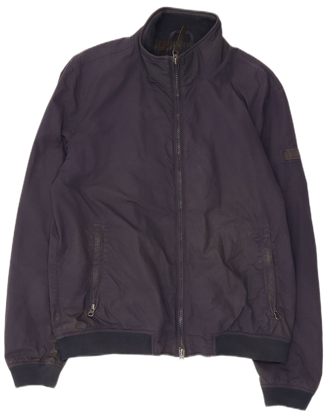 Woolrich Bomberjakke til mænd UK 40 Stor marineblå polyamid