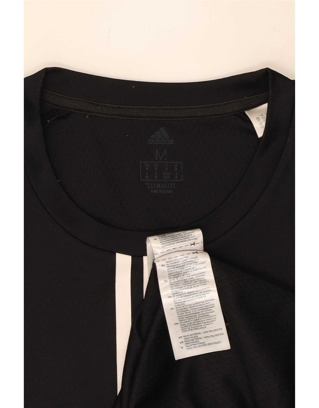 Adidas Herre Climalite Top Langærmet Medium Sort Polyester