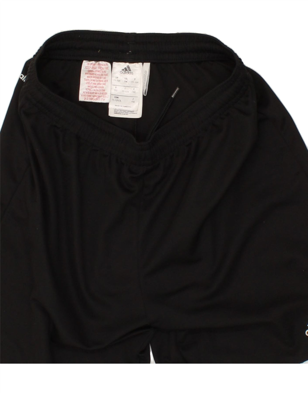 ADIDAS Boys Climalite Sport Shorts 11-12 Years Black Polyester Vintage Adidas and Second-Hand Adidas from Messina Hembry 