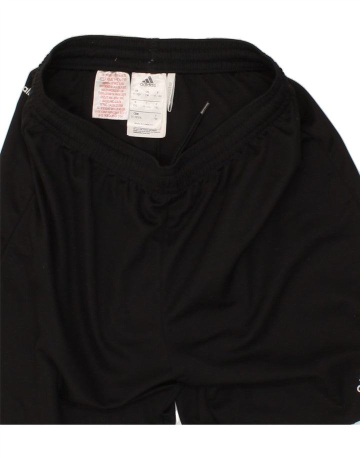 ADIDAS Boys Climalite Sport Shorts 11-12 Years Black Polyester Vintage Adidas and Second-Hand Adidas from Messina Hembry 