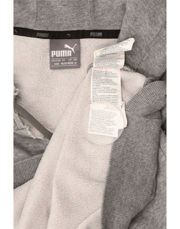 Puma Herre grafisk hættetrøje Jumper Medium Grey Flecked Bomuld
