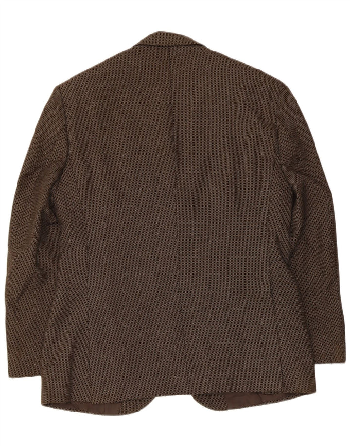 Marks & Spencer Herre 2-knaps blazerjakke UK 38 Medium Brown Check