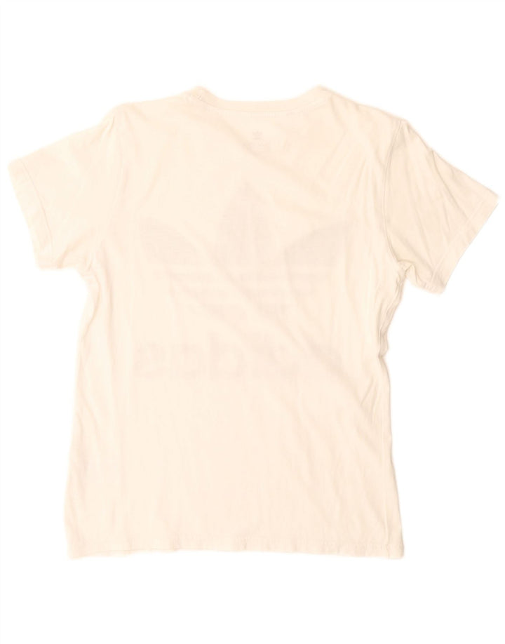 Adidas drenge grafisk t-shirt top 13-14 år hvid bomuld