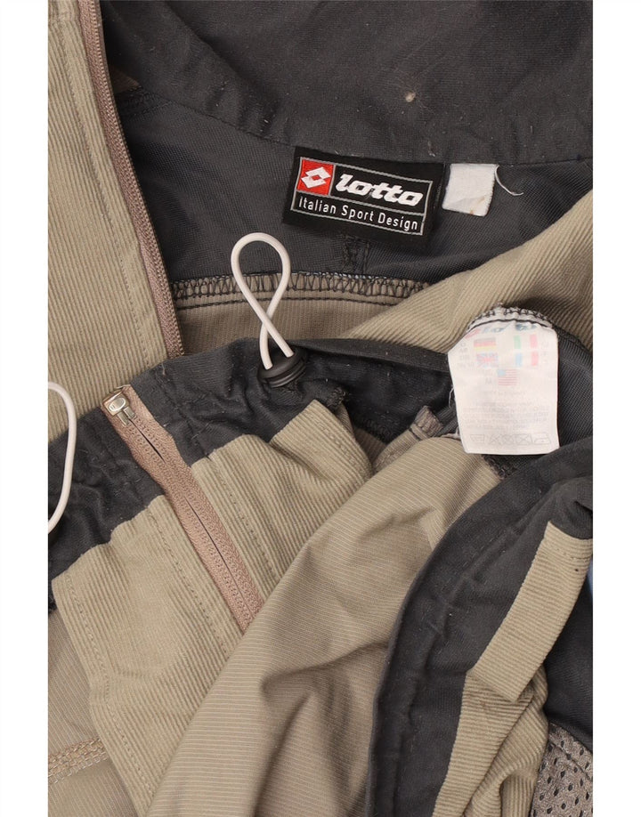 Lotto Træningsdragt til mænd Topjakke UK 38/40 Medium Grey Colourblock Polyester