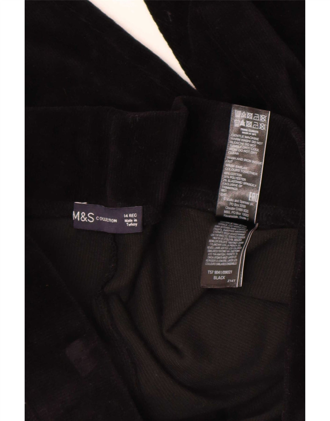 Marks & Spencer Womens Leggings UK 14 Large Black Bomuld