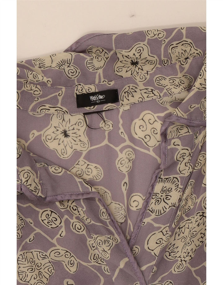 MOSSIMO Womens Blouse Top UK 16 Large Purple Floral Vintage Mossimo and Second-Hand Mossimo from Messina Hembry 