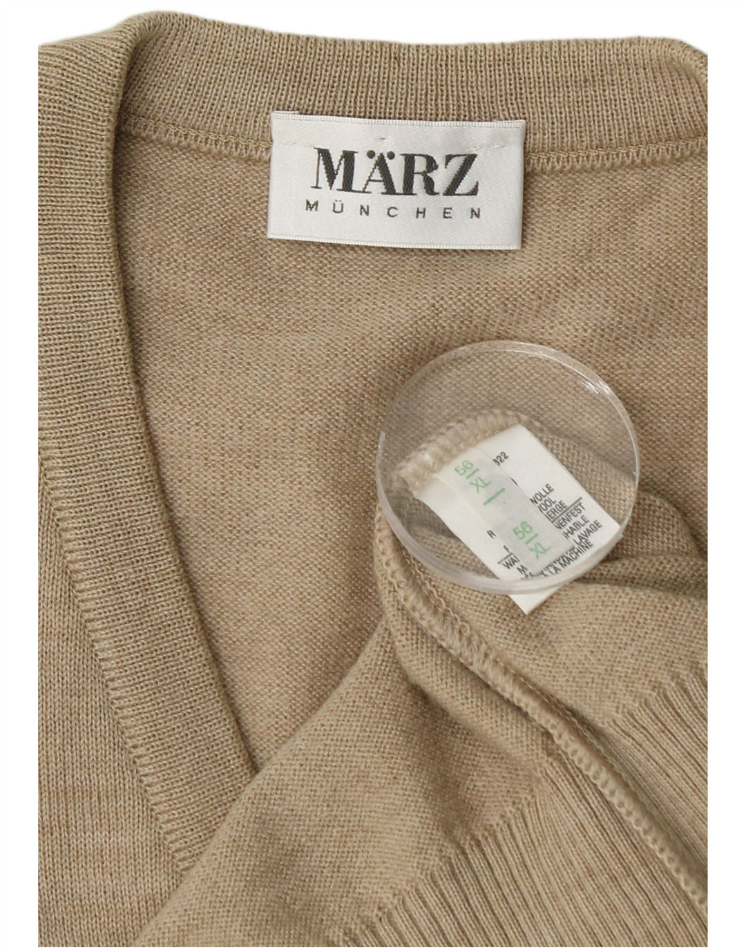 Marz Herrevest Tank Top EU 56 XL Beige Ny Uld
