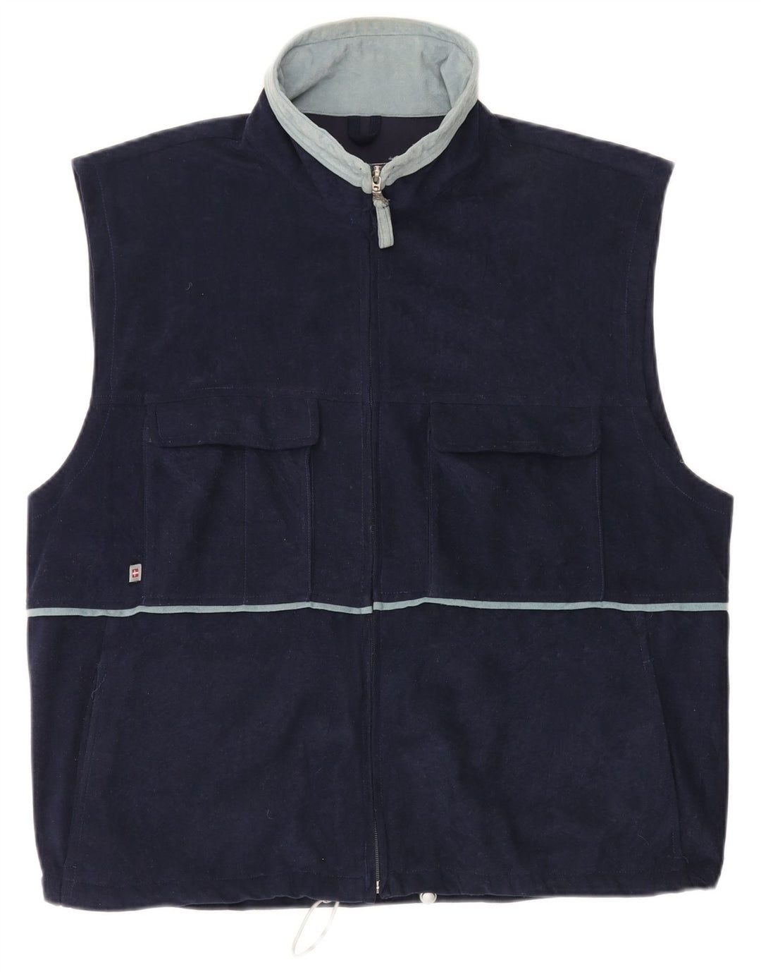 MC Kee's Herre Gilet UK 42 XL Navy Blue Polyester