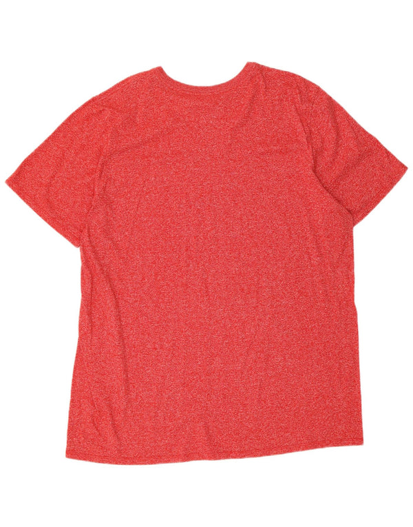 Nike Herre Ohio Regular Fit Grafisk T-Shirt Top 2XL Rød Bomuld