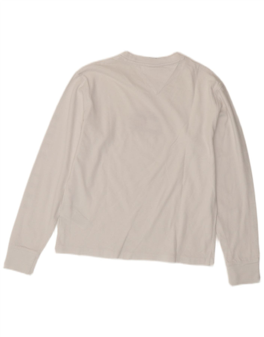 TOMMY HILFIGER Grafisk T-shirt top til kvinder DK 10 Lille hvid bomuld