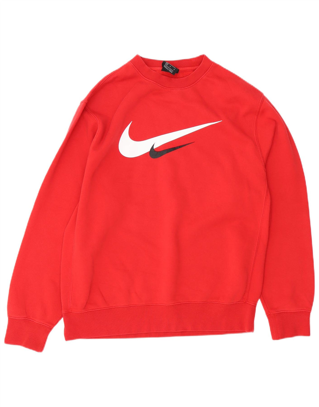 NIKE grafisk sweatshirt til mænd Medium rød bomuld