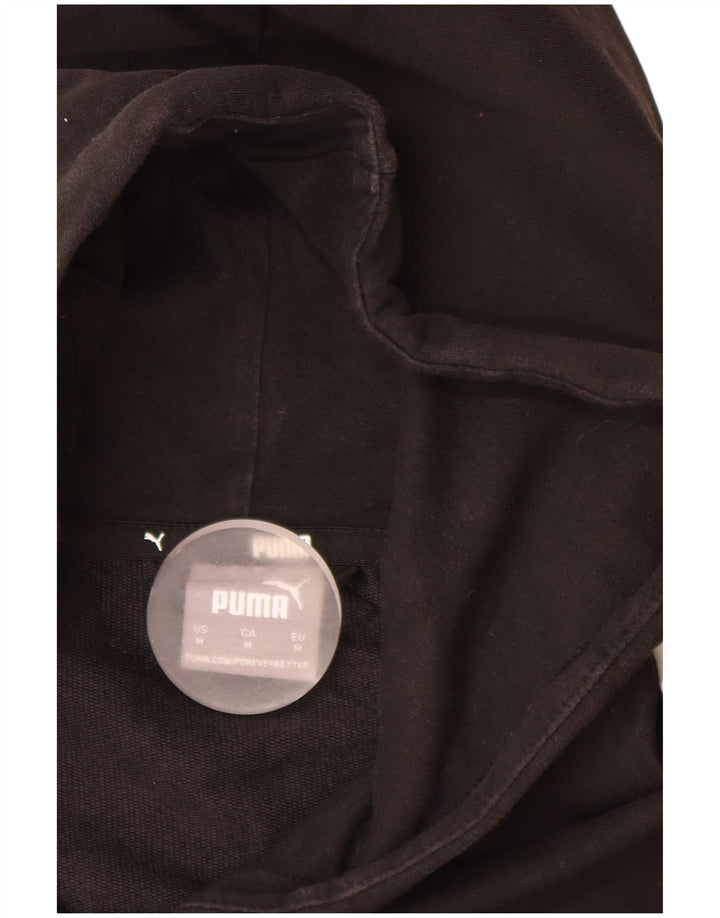 PUMA Herre grafisk hættetrøje med lynlås mellem sort Colourblock Bomuld