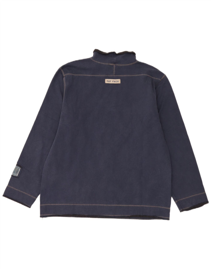 Fat Face Herre Top Langærmet Medium Navy Blue Bomuld
