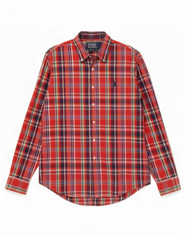 Polo Ralph Lauren Herre Custom Fit skjorte medium rød plaid bomuld