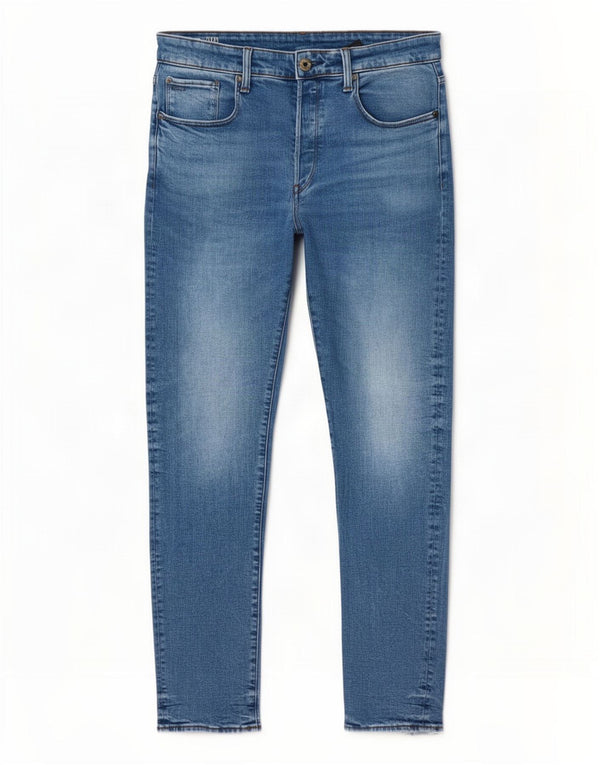 G-Star Mens 3301 Slim Jeans W32 L34 Blue Cotton