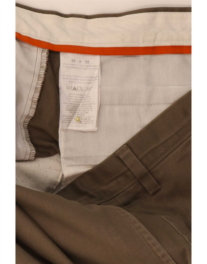 Dockers Straight Cargo bukser til mænd W38 L32 Khaki Bomuld