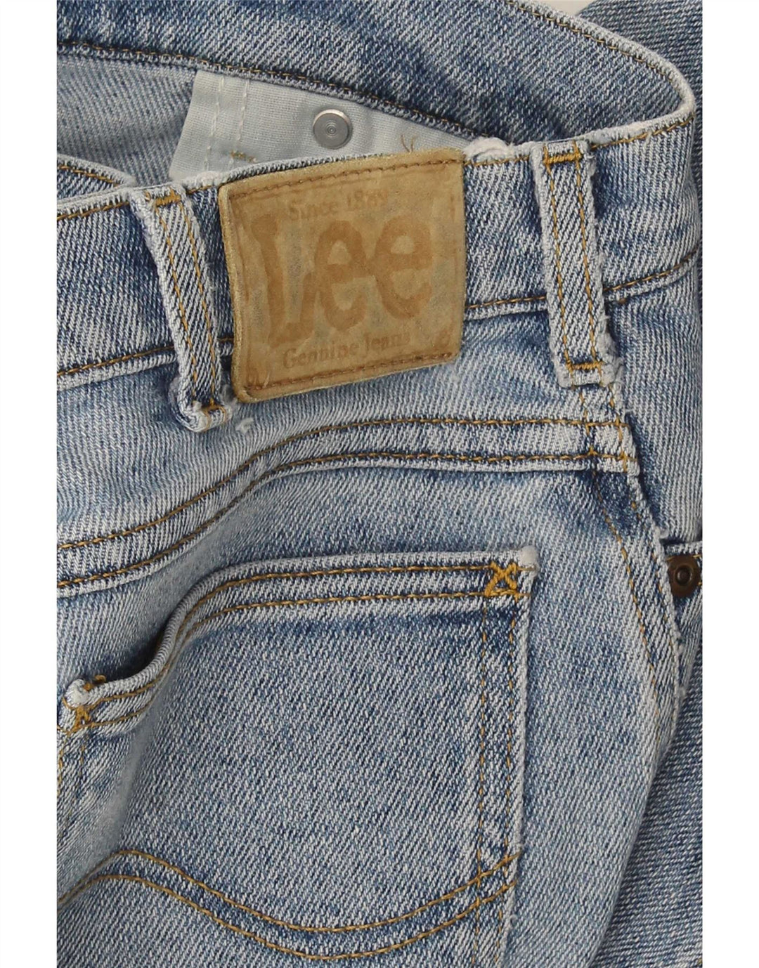 Lee Straight Jeans til mænd W34 L30 blå bomuld