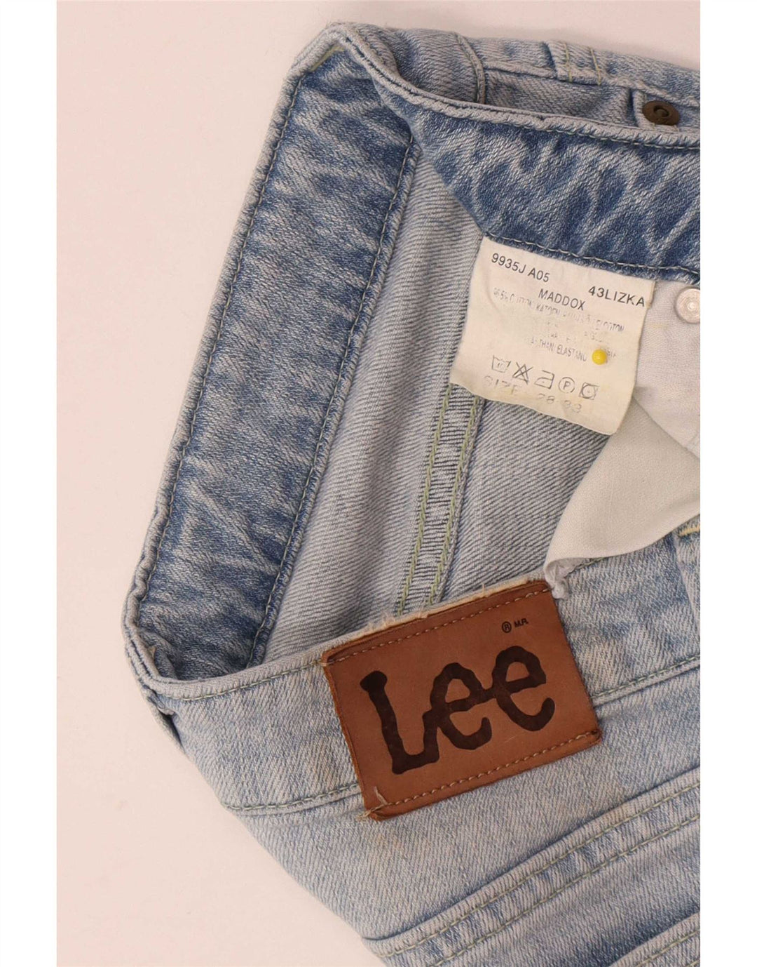 Lee Dame Maddox Slim Jeans W28 L33 Blå Bomuld