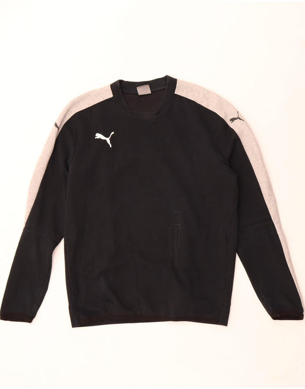 Puma Sweatshirt til mænd Medium Sort Colourblock Polyester