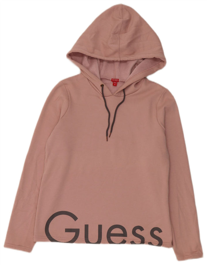 Guess Grafisk hættetrøje til kvinder UK 14 Medium Pink Polyester