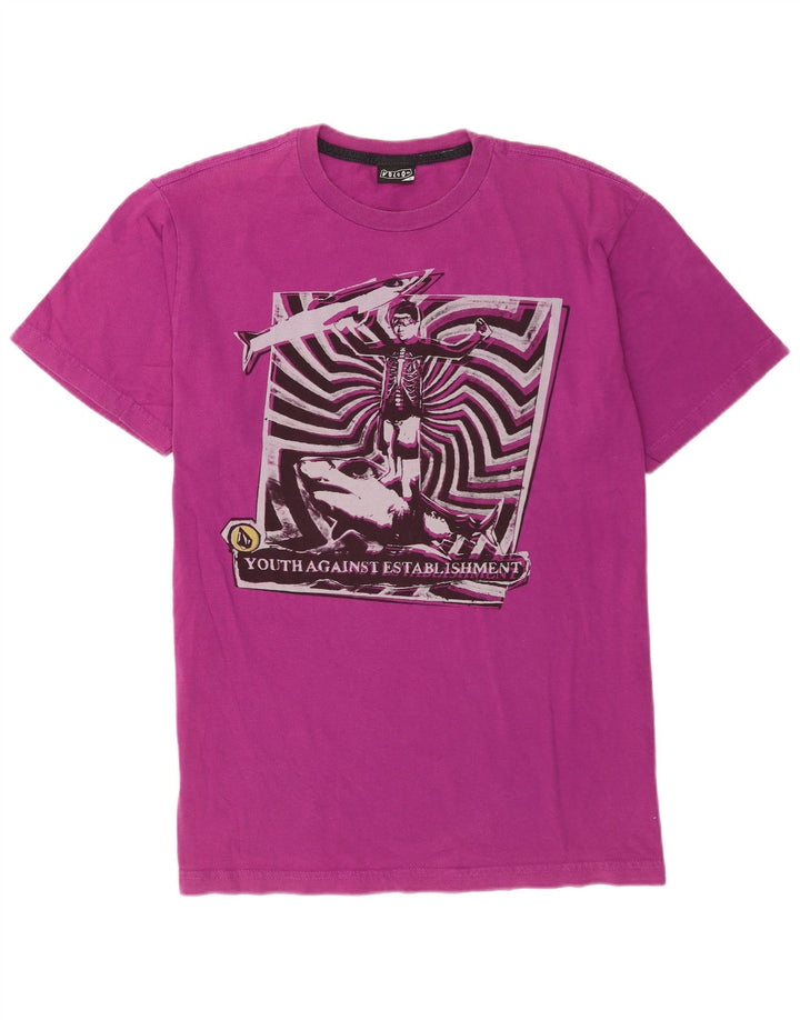 Volcom Herre Grafisk T-Shirt Top Stor Lilla
