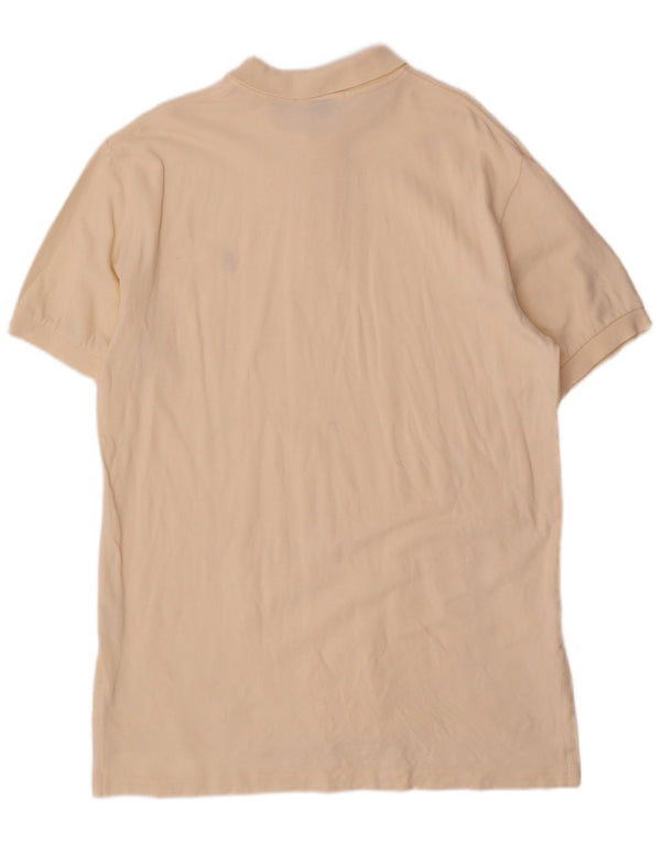 Polo Ralph Lauren Mens Polo Shirt Large Off White Cotton