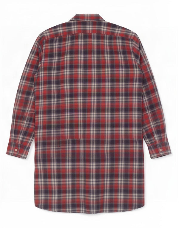 Engelbert Strauss Lang flannelskjorte til mænd XL flerfarvet plaid bomuld