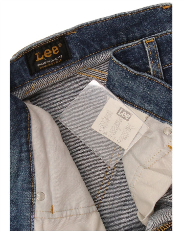 Lee Straight Jeans til mænd W34 L30 blå bomuld