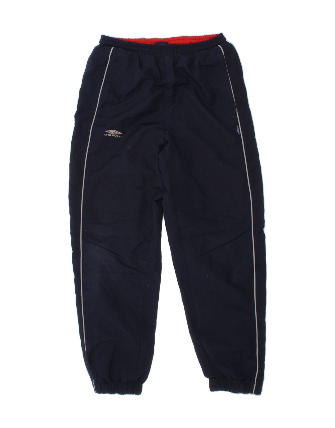 UMBRO Boys Graphic Tracksuit Trousers Joggers 7-8 Years  Navy Blue Vintage Umbro and Second-Hand Umbro from Messina Hembry 