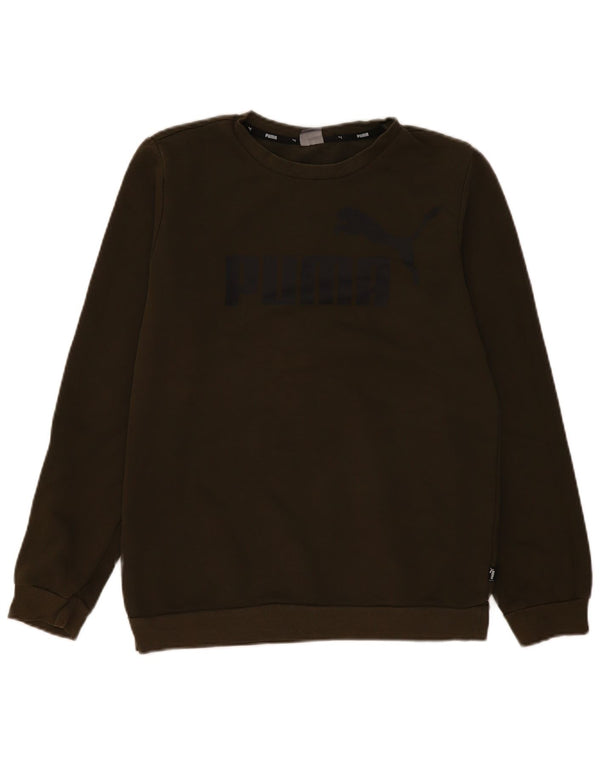 Puma Boys Grafisk Sweatshirt Jumper 15-16 år Khaki Bomuld