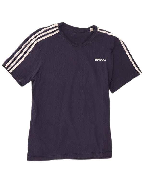 Adidas herre T-shirt top XL marineblå bomuld