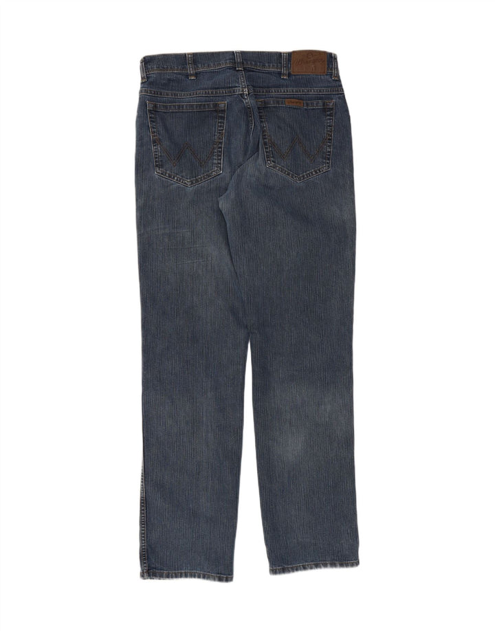WRANGLER Mens Regular Fit Straight Jeans W34 L32 Blue Cotton Vintage Wrangler and Second-Hand Wrangler from Messina Hembry 