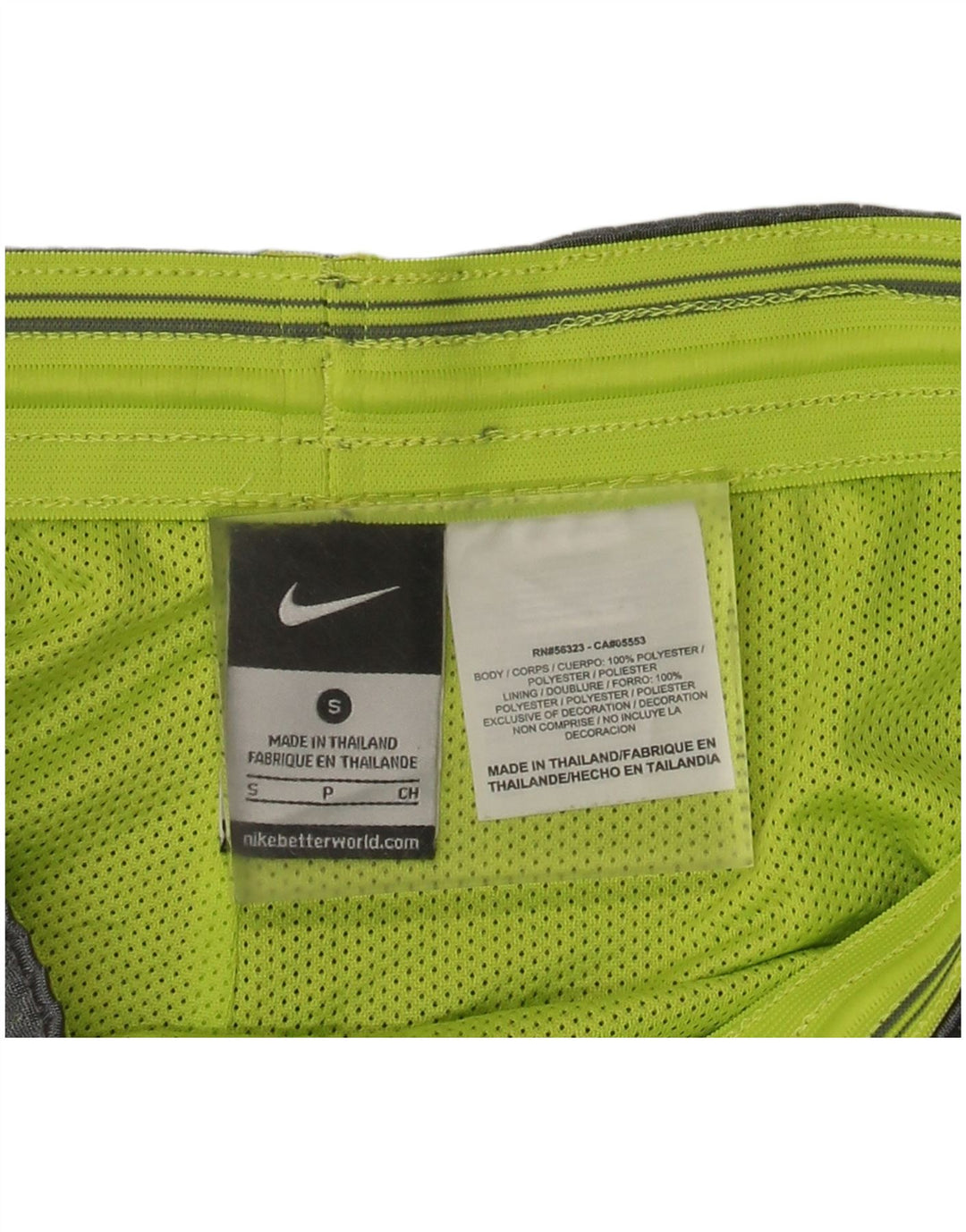 Nike Dame Dri Fit sportsshorts UK 10 Small Grå Polyester